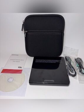 External CD/DVD Drive Model X01 ODD HDD W/Carrying Case Manual Cords
